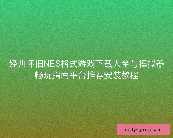 经典怀旧NES格式游戏下载大全与模拟器畅玩指南平台推荐安装教程 经典怀旧NES格式游戏下载大全与模拟器畅玩指南平台推荐安装教程